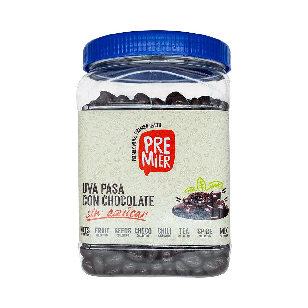 UVA PASA CON CHOCOLATE SIN AZÚCAR